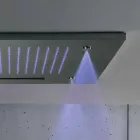 رأس دش من الفولاذ المقاوم للصدأ مع تقنية العلاج بالألوان، صنع في إيطاليا - سولفر Viadurini