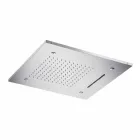 رأس دش من الفولاذ المقاوم للصدأ مع تقنية العلاج بالألوان، صنع في إيطاليا - سولفر Viadurini