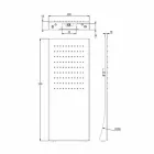رأس دش من الفولاذ المقاوم للصدأ مع فوهة مطر صنع في إيطاليا - فيوردو Viadurini
