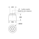 رأس دش Luxolid ذو السطح الصلب مصنوع في إيطاليا - Lallio Viadurini