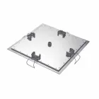 رأس دش مربع السقف مصنوع من الفولاذ في إيطاليا - نشا Viadurini