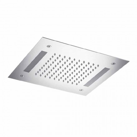 رأس دش مربع من الفولاذ المقاوم للصدأ مع تقنية العلاج بالألوان، صنع في إيطاليا - بيلبو Viadurini