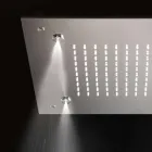 رأس دش مربع من الفولاذ المقاوم للصدأ مع بخاخات صنع في إيطاليا - سيلمو Viadurini