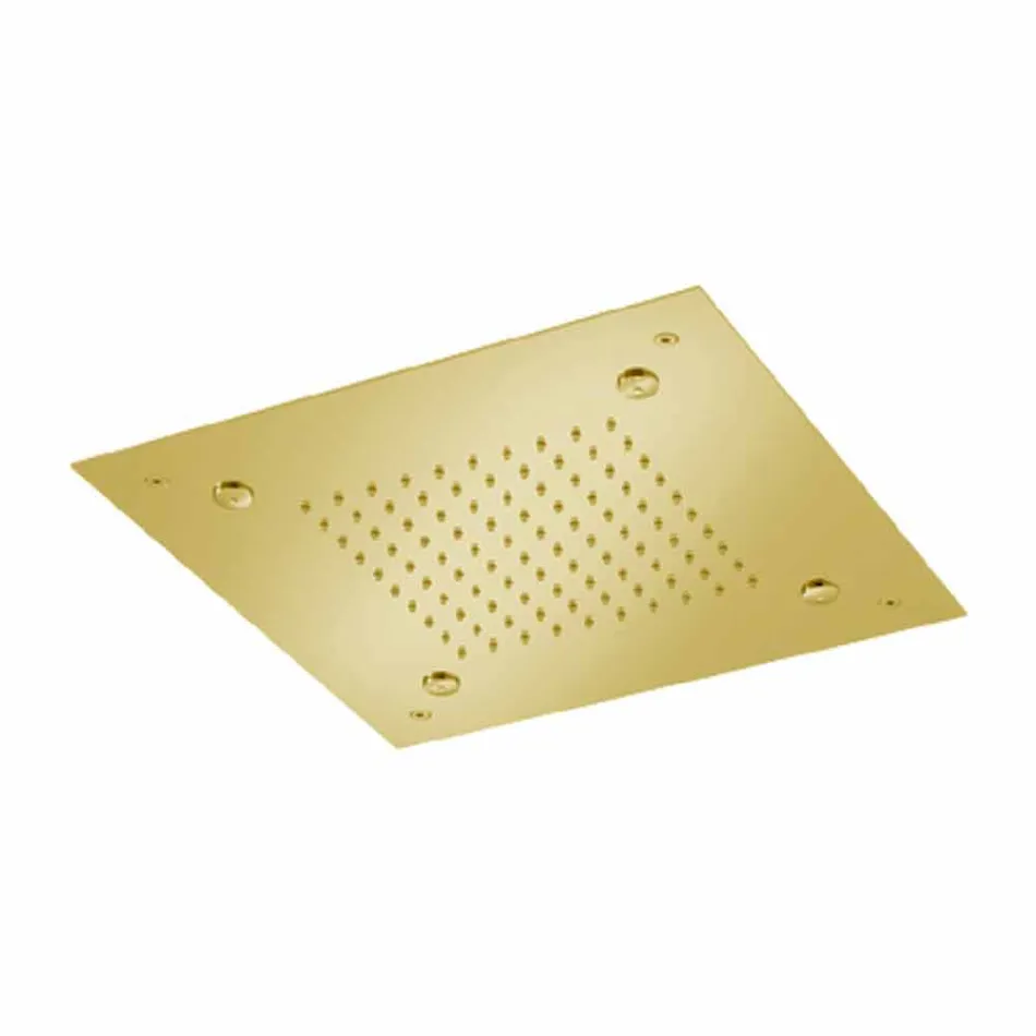 رأس دش مربع من الفولاذ المقاوم للصدأ مع بخاخات صنع في إيطاليا - سيلمو Viadurini