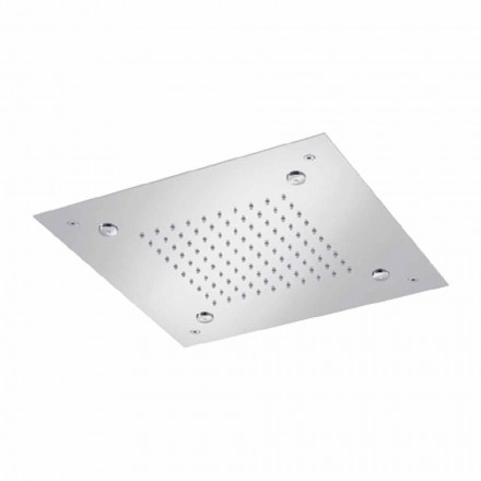 رأس دش مربع من الفولاذ المقاوم للصدأ مع بخاخات صنع في إيطاليا - سيلمو Viadurini