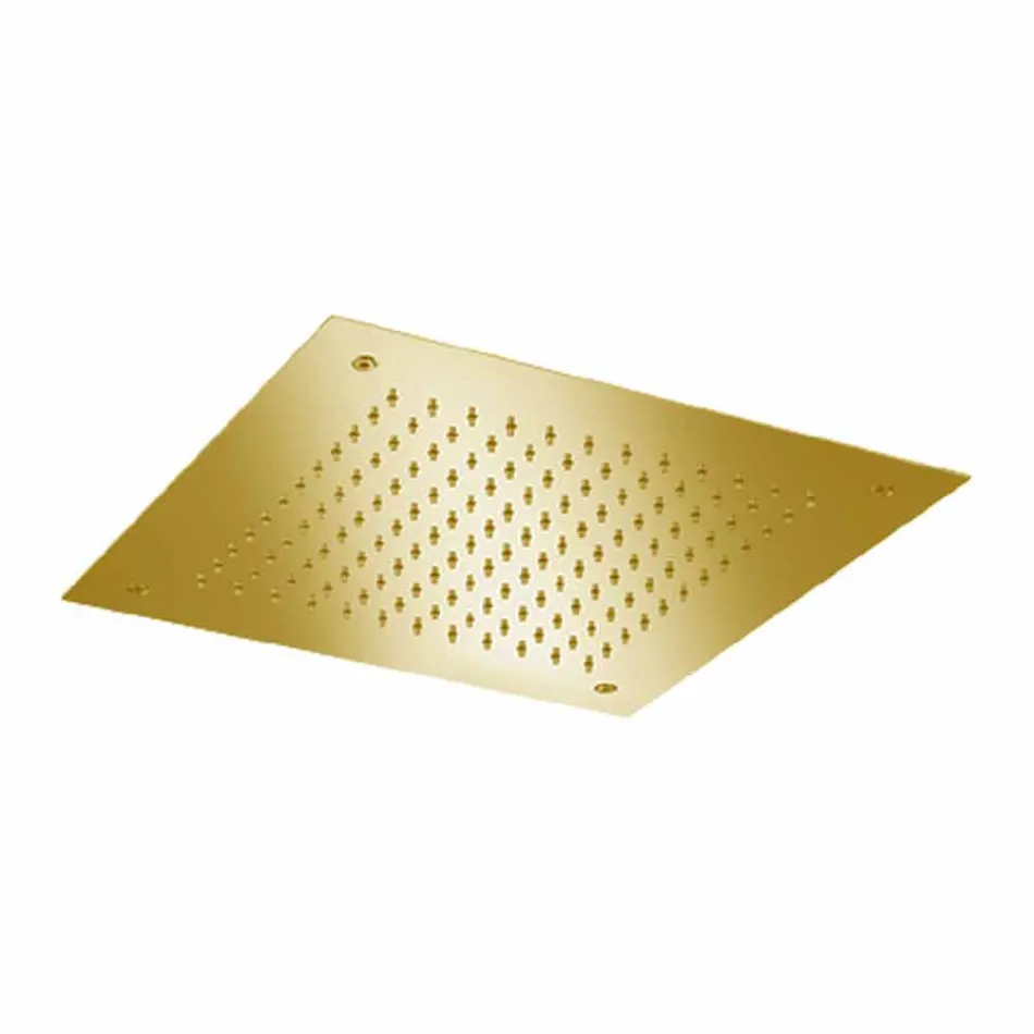 رأس دش مربع أحادي النفث مصنوع من الفولاذ المقاوم للصدأ في إيطاليا - Jet Viadurini