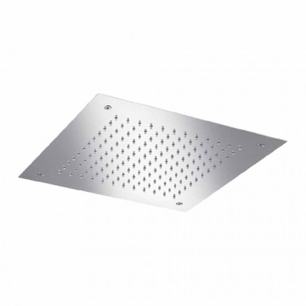 رأس دش مربع أحادي النفث مصنوع من الفولاذ المقاوم للصدأ في إيطاليا - Jet Viadurini