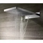 رأس دش مستطيل من الفولاذ المقاوم للصدأ مصنوع في إيطاليا - أنيتو Viadurini