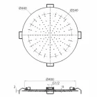 رأس دش دائري للسقف مصنوع من الفولاذ الحديث في إيطاليا - داميان Viadurini