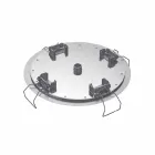 رأس دش دائري للسقف مصنوع من الفولاذ الحديث في إيطاليا - داميان Viadurini