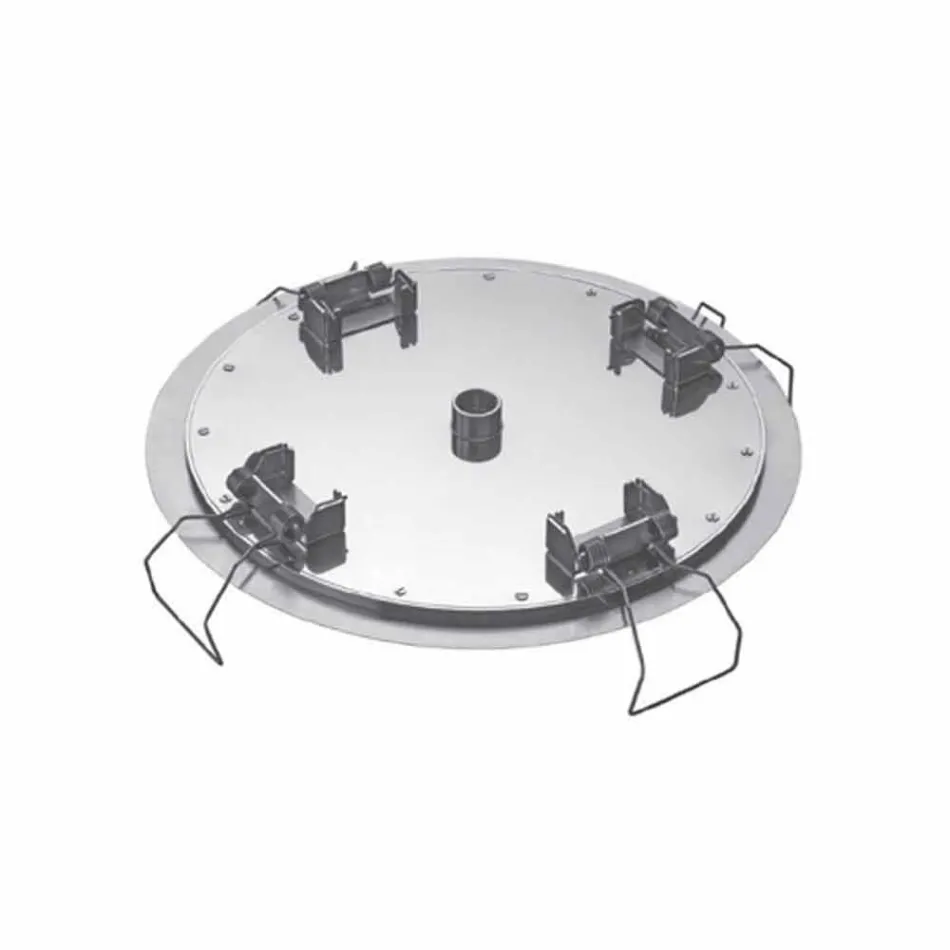 رأس دش دائري للسقف مصنوع من الفولاذ الحديث في إيطاليا - داميان Viadurini