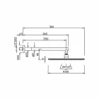 رأس دش دائري من الفولاذ المقاوم للصدأ والنحاس صنع في إيطاليا - أوريليو Viadurini