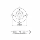 رأس دش دائري أحادي الفوهة مصنوع من الفولاذ المقاوم للصدأ، صنع في إيطاليا - كبريت Viadurini