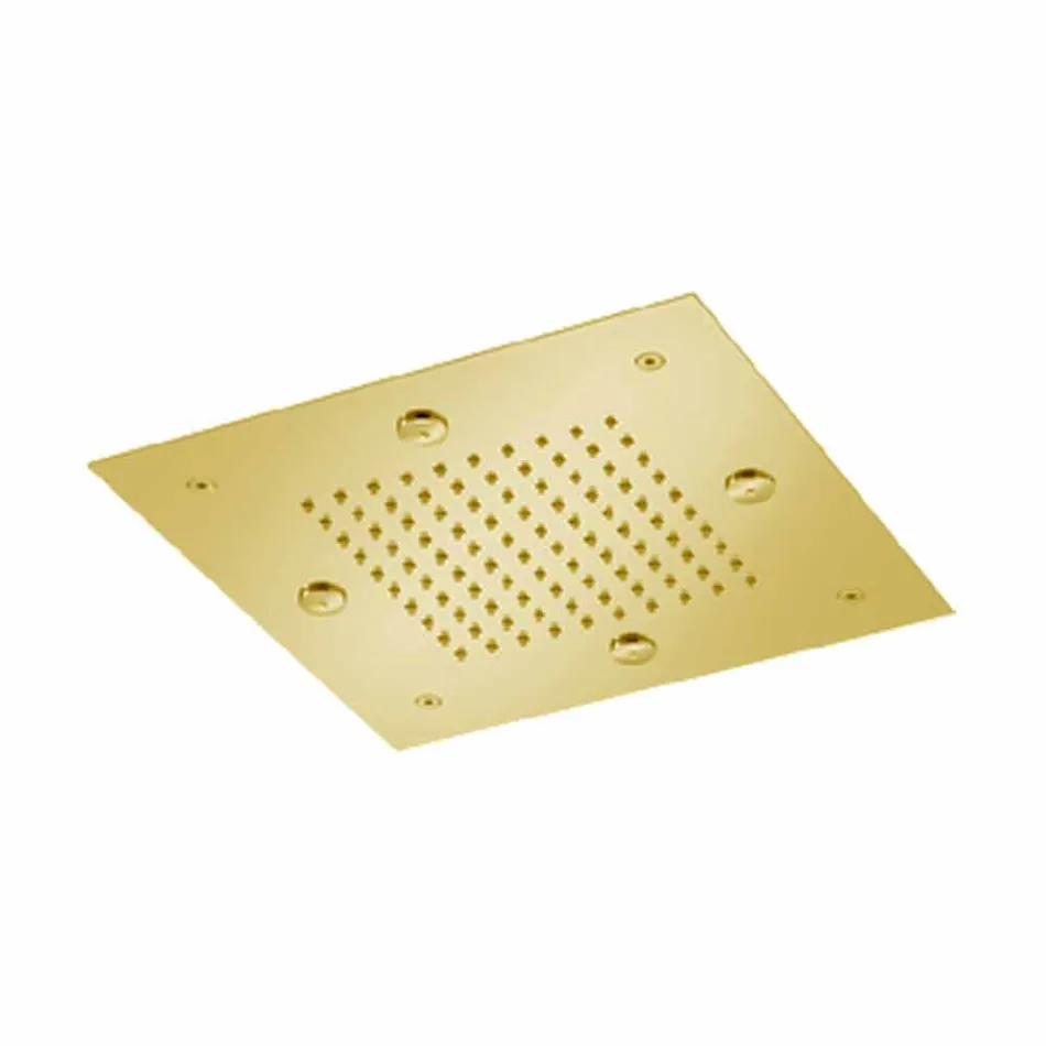 رأس دش فولاذي مزود بفوهة مطر ورذاذ، صنع في إيطاليا - سيلمو Viadurini