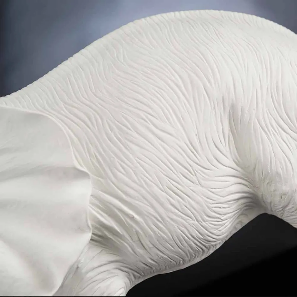 زينة خزفية على شكل فيل مصنوعة يدويًا في إيطاليا - فانتي Viadurini