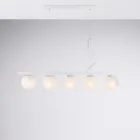 مصباح معلق من الحديد المطلي، صنع في إيطاليا، للديكور الداخلي - برلين Viadurini