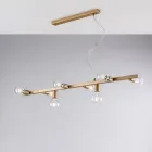 مصباح معلق من الحديد المطلي، صنع في إيطاليا، للديكور الداخلي - فيرونا Viadurini