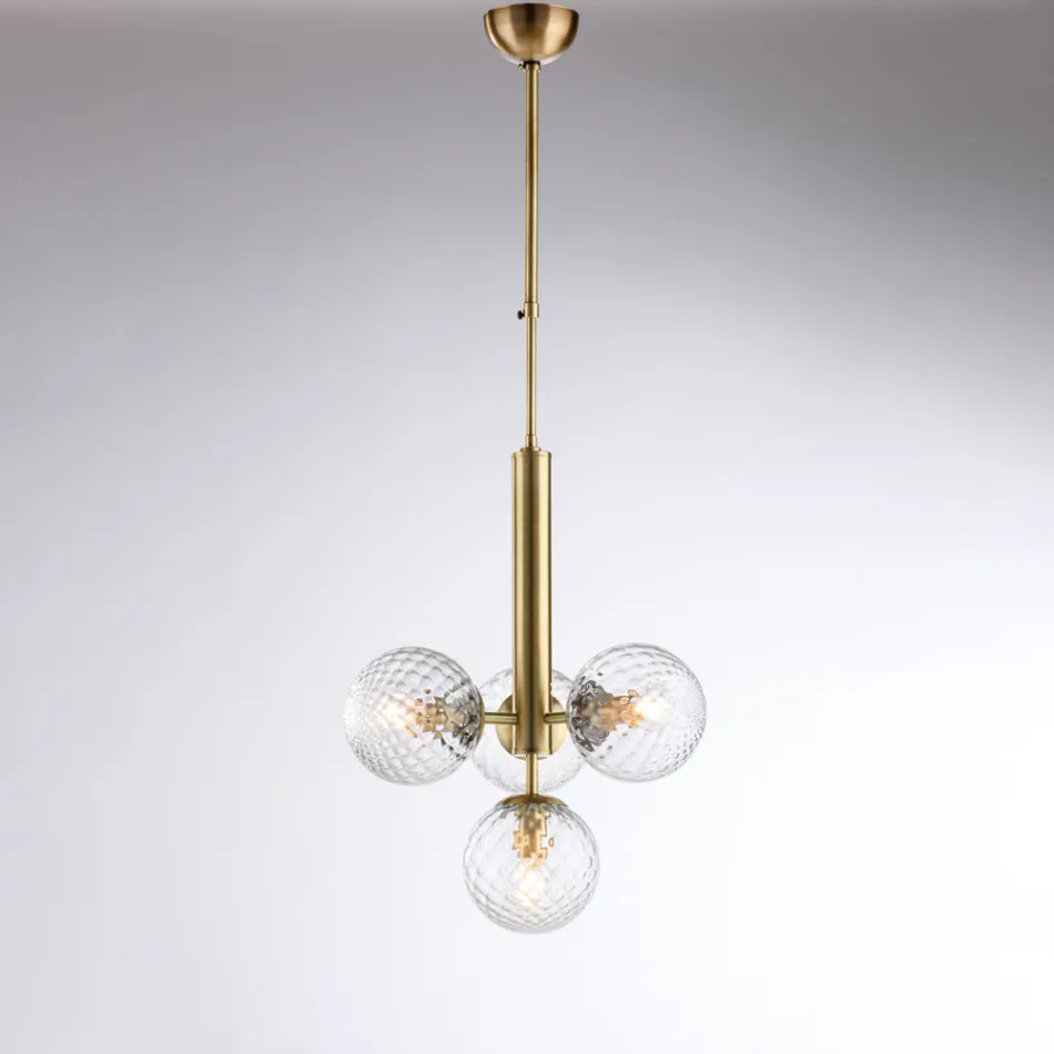 مصباح معلق من الحديد صنع في إيطاليا لتزيين الديكور الداخلي - كومو Viadurini