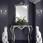 مرآة حائط ووحدة تحكم خشبية وبيانو مصنوع يدويًا في إيطاليا جياكومو Viadurini