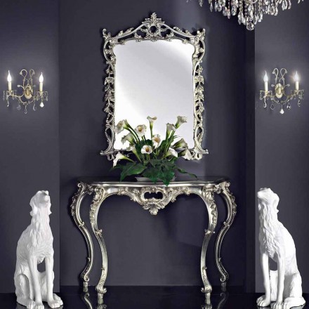 مرآة حائط ووحدة تحكم خشبية وبيانو مصنوع يدويًا في إيطاليا جياكومو Viadurini