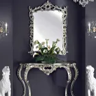 مرآة حائط ووحدة تحكم خشبية وبيانو مصنوع يدويًا في إيطاليا جياكومو Viadurini