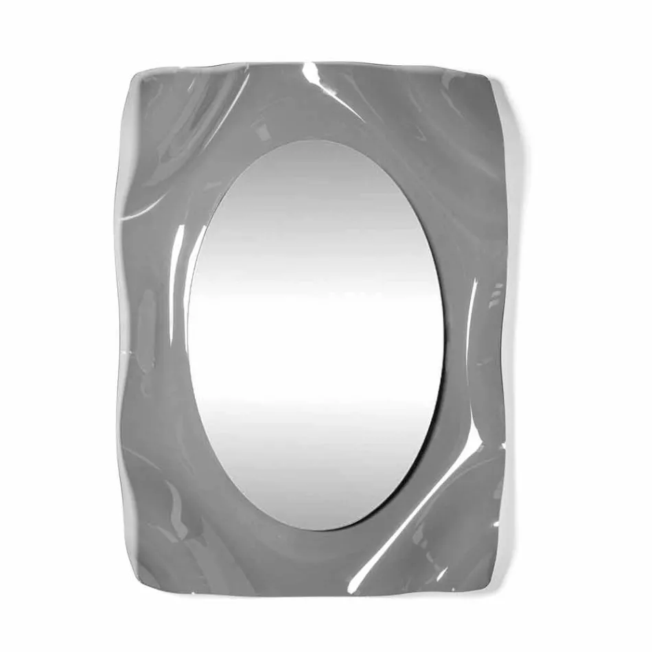 مرآة الحائط المعاصرة Smoke Diva المصنوعة في إيطاليا Viadurini