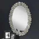 مرآة حائط حديثة مصنوعة يدويًا من خشب التنوب في إيطاليا فيليبو Viadurini