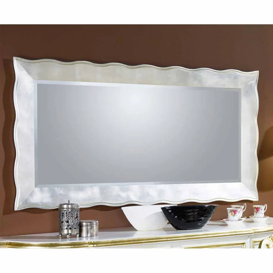 مرآة حائط مستطيلة مصنوعة يدويًا في إيطاليا من تصميم سيمون Viadurini