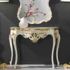 مرآة حائط من خشب التنوب، كونسول، مصنوعة في إيطاليا، سطح من مادة MDF، جيانلوكا Viadurini