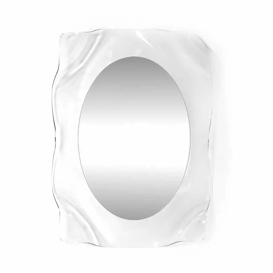 مرآة حائط شفافة بتصميم عصري من ديفا، صنع في إيطاليا Viadurini