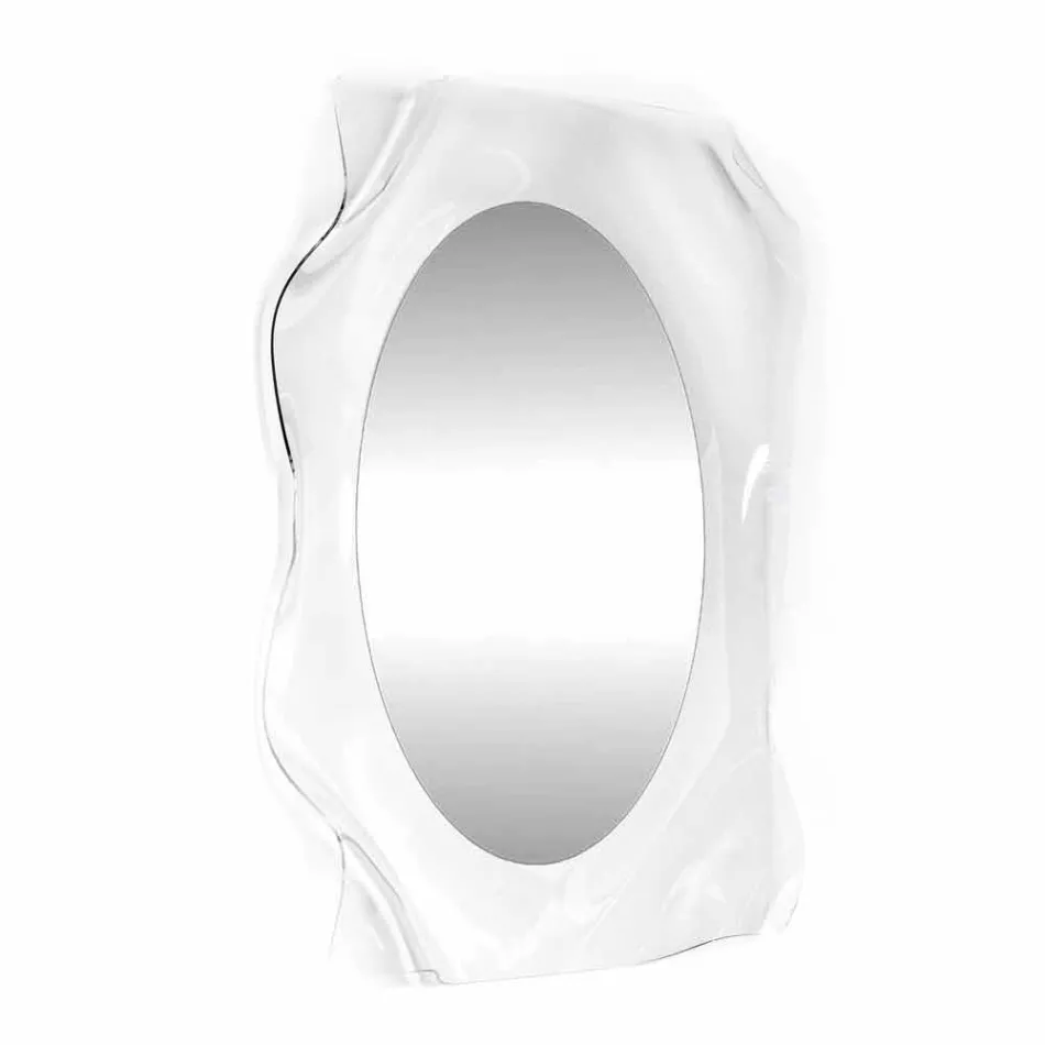 مرآة حائط شفافة بتصميم عصري من ديفا، صنع في إيطاليا Viadurini