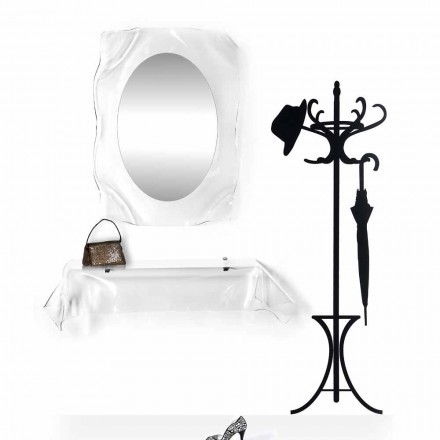 مرآة حائط شفافة بتصميم عصري من ديفا، صنع في إيطاليا Viadurini