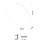 مرآة بإضاءة خلفية LED قابلة للعكس، صنع في إيطاليا - محادثة Viadurini