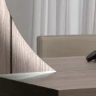 مرآة بإضاءة خلفية LED فقط على الجانب الدائري صنع في إيطاليا - صنع Viadurini