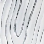 مرآة حائط ذهبية وبيضاء وفضية مصنوعة من خشب أوجينيو صنع في إيطاليا Viadurini