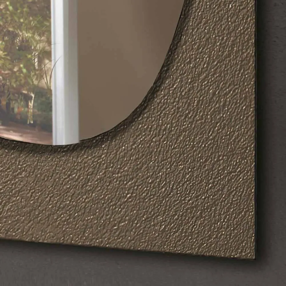 مرآة حائط بإطار زجاجي مزور، صنع في إيطاليا - مافريك Viadurini