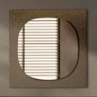 مرآة حائط بإطار زجاجي مزور، صنع في إيطاليا - مافريك Viadurini