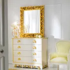 مرآة حائط بتصميم كلاسيكي من آيفز، 100×120 سم Viadurini