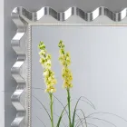 مرآة حائط بتصميم عصري مزينة بلؤلؤ لين Viadurini