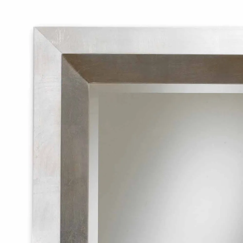 مرآة حائط بتصميم لوتو بإطار خشبي Viadurini