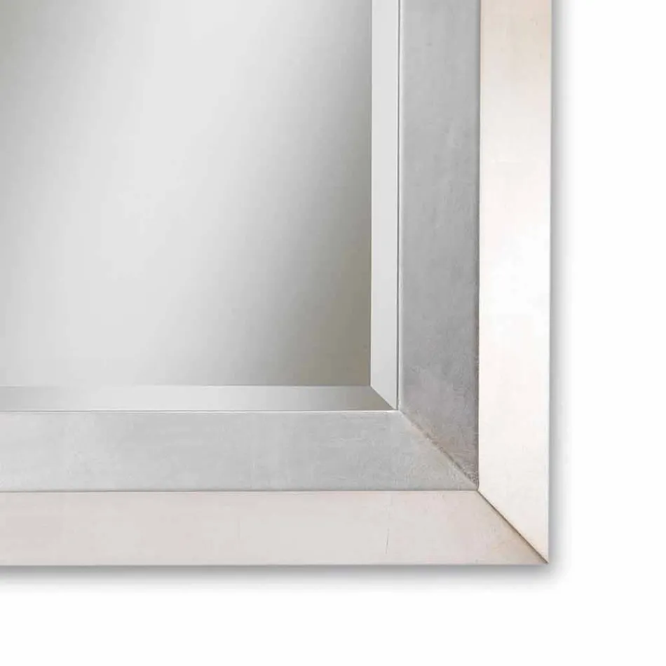 مرآة حائط بتصميم لوتو بإطار خشبي Viadurini