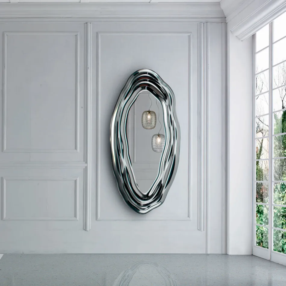 مرآة حائط كريستالية مصنوعة في إيطاليا - بيسكارا Viadurini