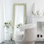 مرآة حائط من البليكسيجلاس الذهبي أو الفضي أو البرونزي بإطار - نكتار Viadurini