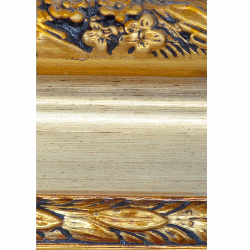 مرآة حائط حديثة من خشب التنوب صنع في إيطاليا أرماندو Viadurini