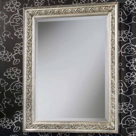 مرآة حائط حديثة مصنوعة من الخشب، مصنوعة يدويًا في إيطاليا، بييرو Viadurini