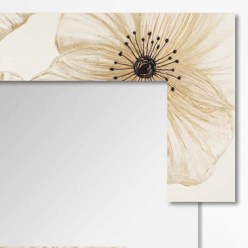 مرآة حائط حديثة مصنوعة من الراتنج في إيطاليا Sacile Viadurini