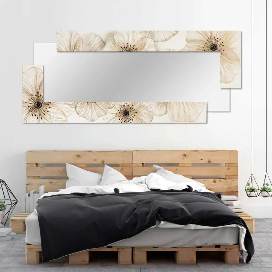 مرآة حائط حديثة مصنوعة من الراتنج في إيطاليا Sacile Viadurini