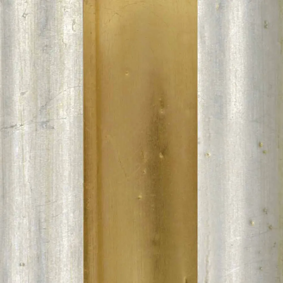 مرآة أرضية من خشب التنوب مع قاعدة مصنوعة في إيطاليا جوني Viadurini