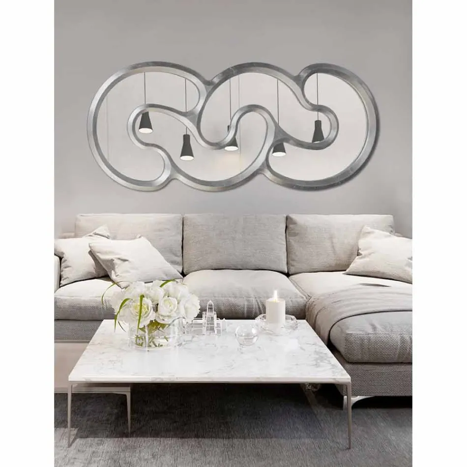 مرآة حائط مصنوعة يدويًا في إيطاليا تيو Viadurini