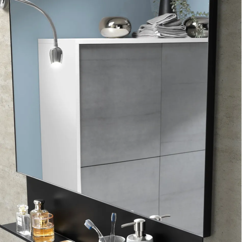 مرآة سلكية مصقولة بإطار مغطى مصنوعة في إيطاليا - مطلوب Viadurini